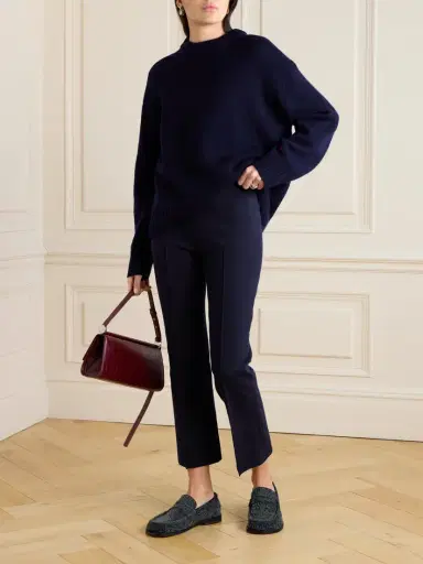 HIGH SPORT Kick Cropped Stretch-cotton Flared Pants | Thumbnail 2