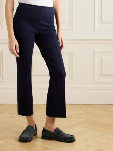 HIGH SPORT Kick Cropped Stretch-cotton Flared Pants | Thumbnail 3