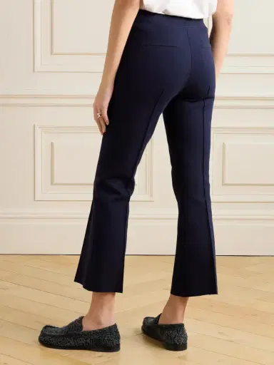 HIGH SPORT Kick Cropped Stretch-cotton Flared Pants | Thumbnail 4