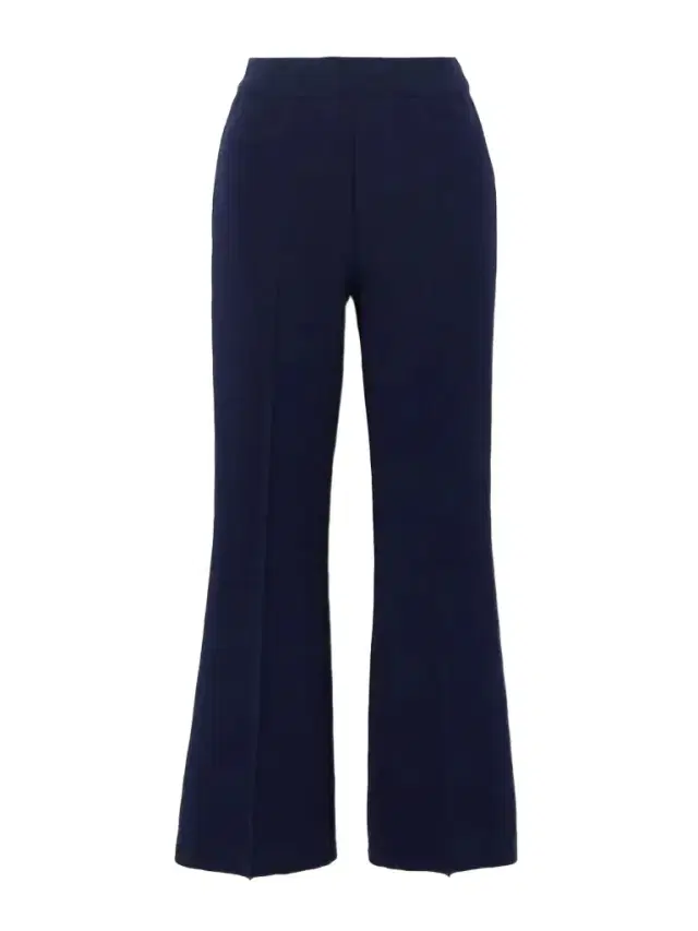 Kick Cropped Stretch-cotton Flared Pants