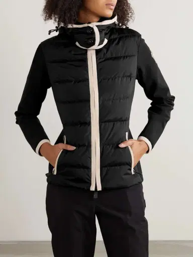 Moncler Grenoble Hooded Paneled Twill And Quilted Stretch-shell Down Jacket | Thumbnail 3 Moncler Grenoble Hooded Paneled Twill And Quilted Stretch-shell Down Jacket | Thumbnail 3