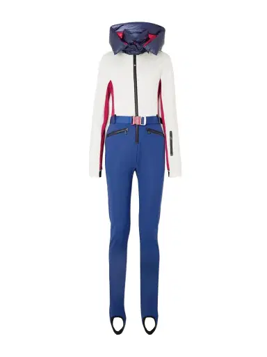 Moncler Grenoble Hooded Belted Color-block Down Ski Suit | Thumbnail 1