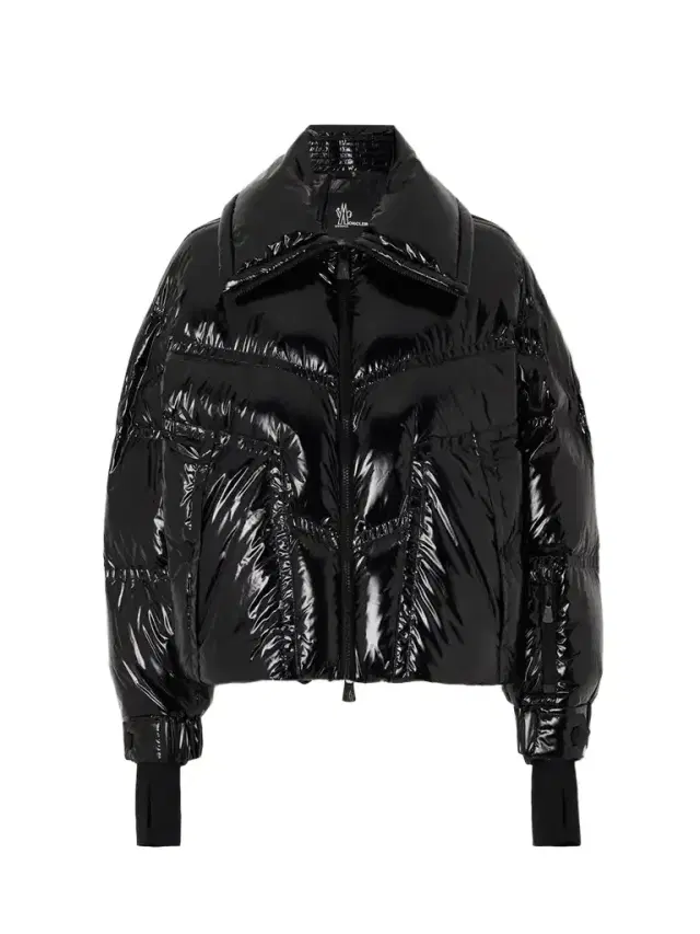 Cluses Appliquéd Quilted Padded Down Ski Jacket