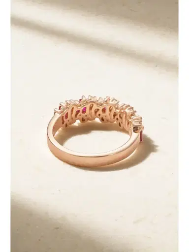 Suzanne Kalan 18-karat Rose Gold, Ruby And Diamond Ring | Thumbnail 3 Suzanne Kalan 18-karat Rose Gold, Ruby And Diamond Ring | Thumbnail 3