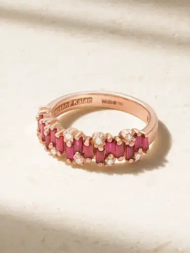 Suzanne Kalan 18-karat Rose Gold, Ruby And Diamond Ring | Thumbnail 1 Suzanne Kalan 18-karat Rose Gold, Ruby And Diamond Ring | Thumbnail 1