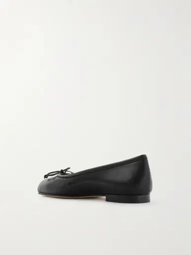 Manolo Blahnik Veralli Bow-detailed Leather Ballet Flats | Thumbnail 3