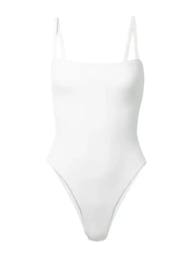 Petite Square Recycled-seersucker Swimsuit