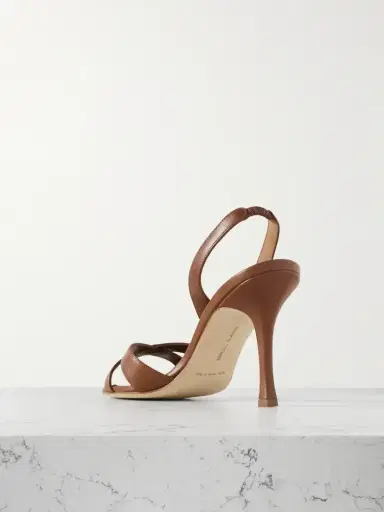 Manolo Blahnik Callasli 90 Leather Slingback Sandals | Thumbnail 3 Manolo Blahnik Callasli 90 Leather Slingback Sandals | Thumbnail 3