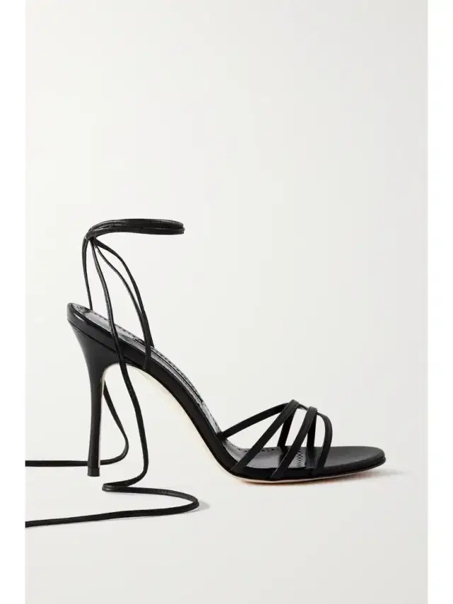 Manolo Blahnik Leva 105 Leather Sandals