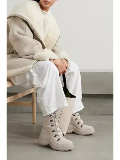 Moncler Resile Trek Shell-trimmed Suede Ankle Boots | Thumbnail 2 Moncler Resile Trek Shell-trimmed Suede Ankle Boots | Thumbnail 2
