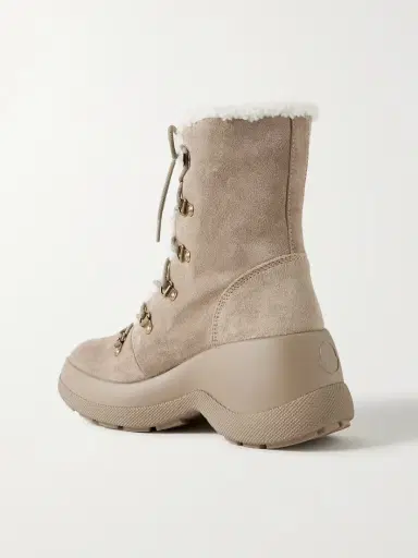 Moncler Resile Trek Plush-trimmed Suede Ankle Boots | Thumbnail 3 Moncler Resile Trek Plush-trimmed Suede Ankle Boots | Thumbnail 3