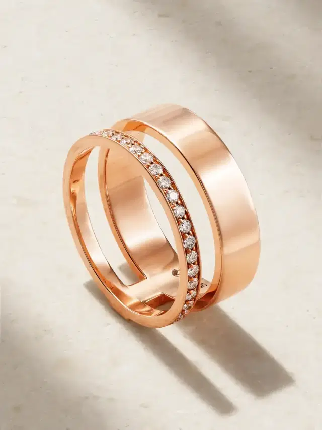 Repossi Berbère Module 18-karat Rose Gold Diamond Ring