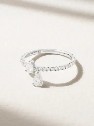 Anita Ko Princess 18-karat White Gold Diamond Ring | Thumbnail 1 Anita Ko Princess 18-karat White Gold Diamond Ring | Thumbnail 1
