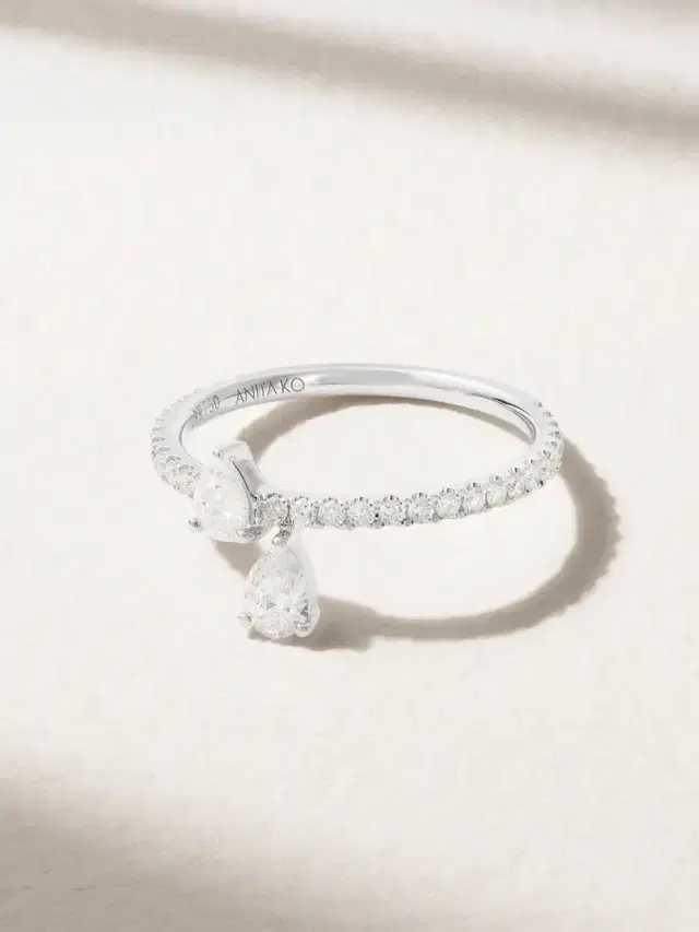 Princess 18-karat White Gold Diamond Ring