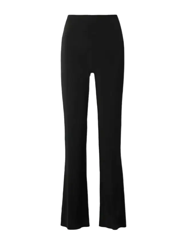 Norma Kamali Stretch-jersey Straight-leg Pants