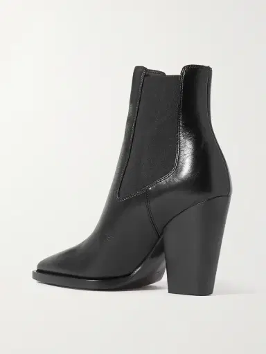 Saint Laurent Theo Leather Ankle Boots | Thumbnail 3