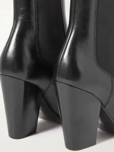 Saint Laurent Theo Leather Ankle Boots | Thumbnail 4