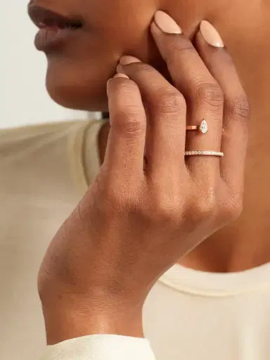 Repossi Serti Sur Vide 18-karat Rose Gold Diamond Ring | Thumbnail 2 Repossi Serti Sur Vide 18-karat Rose Gold Diamond Ring | Thumbnail 2