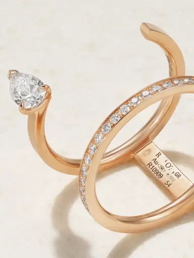 Repossi Serti Sur Vide 18-karat Rose Gold Diamond Ring | Thumbnail 4 Repossi Serti Sur Vide 18-karat Rose Gold Diamond Ring | Thumbnail 4