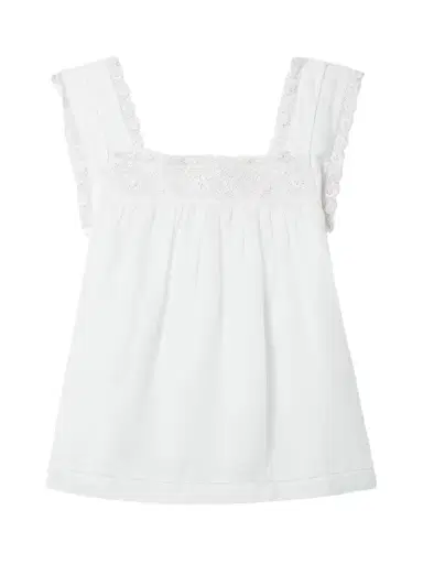 DÔEN Aphra Crochet-trimmed Ramie Top | Thumbnail 1