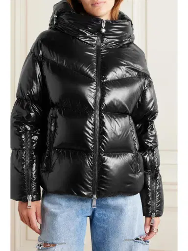 Moncler Huppe Appliquéd Quilted Padded Hooded Shell Down Jacket | Thumbnail 3