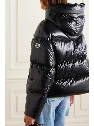 Moncler Huppe Appliquéd Quilted Padded Hooded Shell Down Jacket | Thumbnail 4