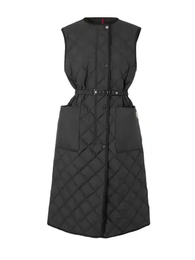 Moncler Butor Appliquéd Belted Quilted Shell Down Gilet | Thumbnail 1 Moncler Butor Appliquéd Belted Quilted Shell Down Gilet | Thumbnail 1