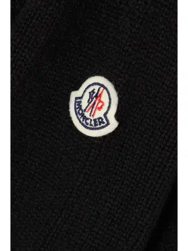Moncler Appliquéd Striped Wool And Cashmere-blend Sweater | Thumbnail 5