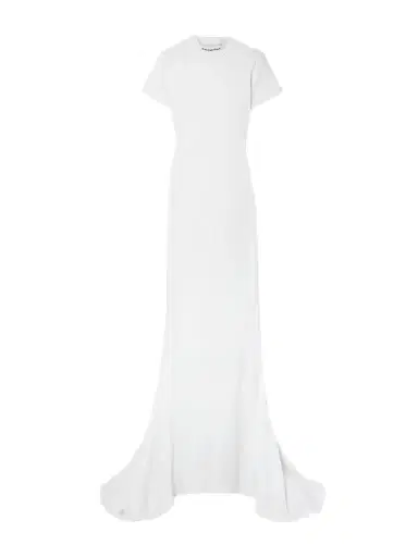 Balenciaga Embroidered Stretch-cotton Jersey Maxi Dress | Thumbnail 1