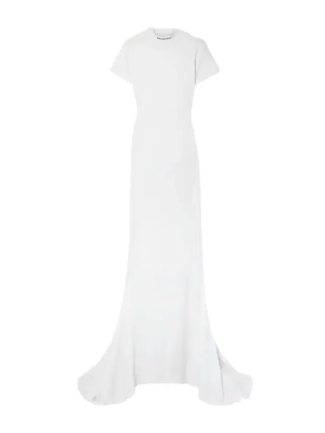 Embroidered Stretch-cotton Jersey Maxi Dress