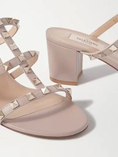 Valentino Garavani Rockstud 60 Leather Mules | Thumbnail 4 Valentino Garavani Rockstud 60 Leather Mules | Thumbnail 4