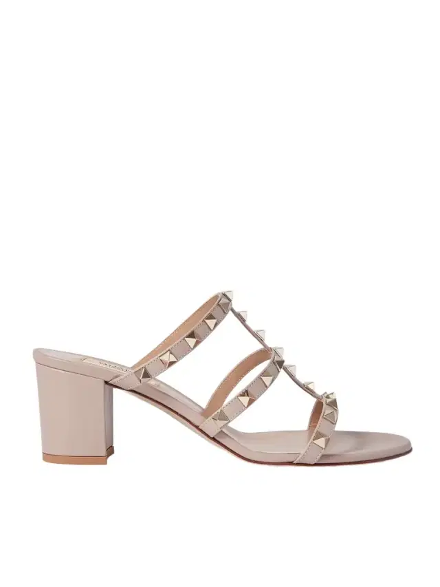 Rockstud 60 Leather Mules