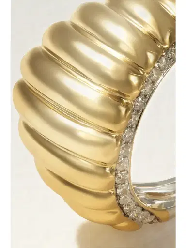 Yvonne Léon 9-karat White And Yellow Gold Diamond Ring | Thumbnail 4