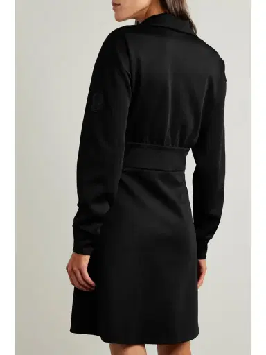 Moncler Pleated Ponte Mini Dress | Thumbnail 3