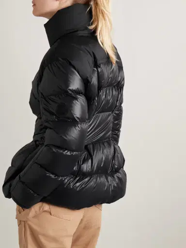 Moncler Appliquéd Quilted Padded Glossed-shell Down Jacket | Thumbnail 4