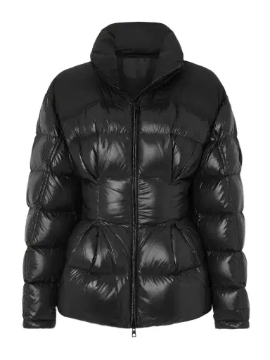 Moncler Appliquéd Quilted Padded Glossed-shell Down Jacket | Thumbnail 1