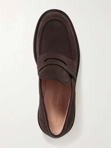 Gianvito Rossi Harris 20 Suede Loafers | Thumbnail 5 Gianvito Rossi Harris 20 Suede Loafers | Thumbnail 5