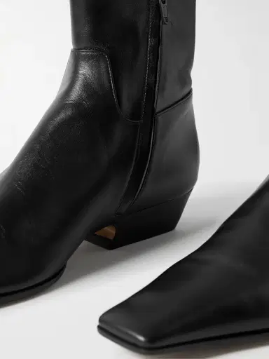 Khaite Marfa Leather Ankle Boots | Thumbnail 4 Khaite Marfa Leather Ankle Boots | Thumbnail 4