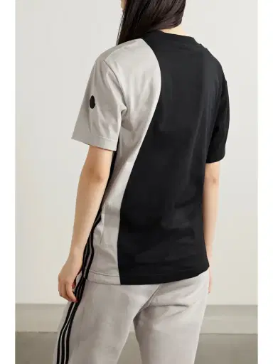 Moncler Genius + Adidas Originals Two-tone Cotton-jersey T-shirt | Thumbnail 3