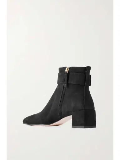 Roger Vivier So Vivier Buckled Suede Ankle Boots | Thumbnail 3 Roger Vivier So Vivier Buckled Suede Ankle Boots | Thumbnail 3