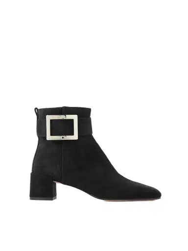 Roger Vivier So Vivier Buckled Suede Ankle Boots | Thumbnail 1 Roger Vivier So Vivier Buckled Suede Ankle Boots | Thumbnail 1
