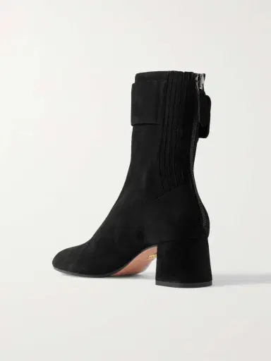 Aquazzura Saint Honoré 50 Buckled Suede Ankle Boots | Thumbnail 3 Aquazzura Saint Honoré 50 Buckled Suede Ankle Boots | Thumbnail 3