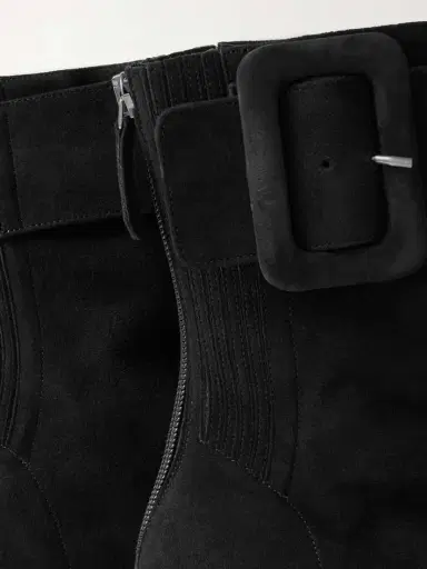 Aquazzura Saint Honoré 50 Buckled Suede Ankle Boots | Thumbnail 4 Aquazzura Saint Honoré 50 Buckled Suede Ankle Boots | Thumbnail 4
