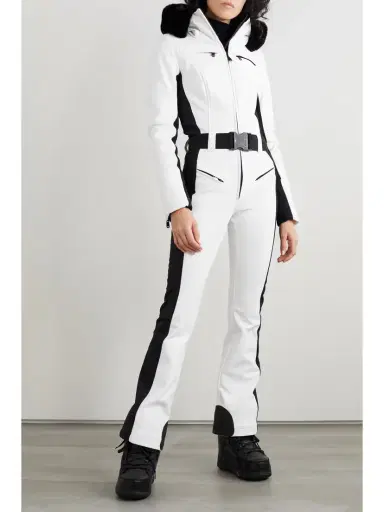 Goldbergh Parry Belted Hooded Plush-trimmed Ski Suit | Thumbnail 2 Goldbergh Parry Belted Hooded Plush-trimmed Ski Suit | Thumbnail 2