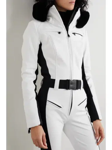 Goldbergh Parry Belted Hooded Plush-trimmed Ski Suit | Thumbnail 5 Goldbergh Parry Belted Hooded Plush-trimmed Ski Suit | Thumbnail 5