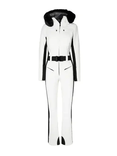Goldbergh Parry Belted Hooded Plush-trimmed Ski Suit | Thumbnail 1 Goldbergh Parry Belted Hooded Plush-trimmed Ski Suit | Thumbnail 1