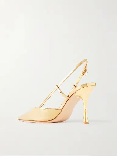 Gianvito Rossi Ascent 85 Mirrored-leather Slingback Pumps | Thumbnail 3