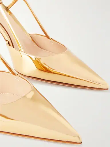 Gianvito Rossi Ascent 85 Mirrored-leather Slingback Pumps | Thumbnail 4