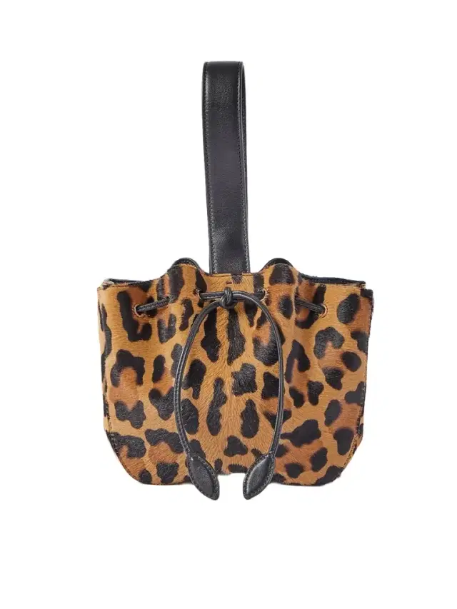 Rose Marie Leopard-print Pony Hair And Leather Bucket Bag