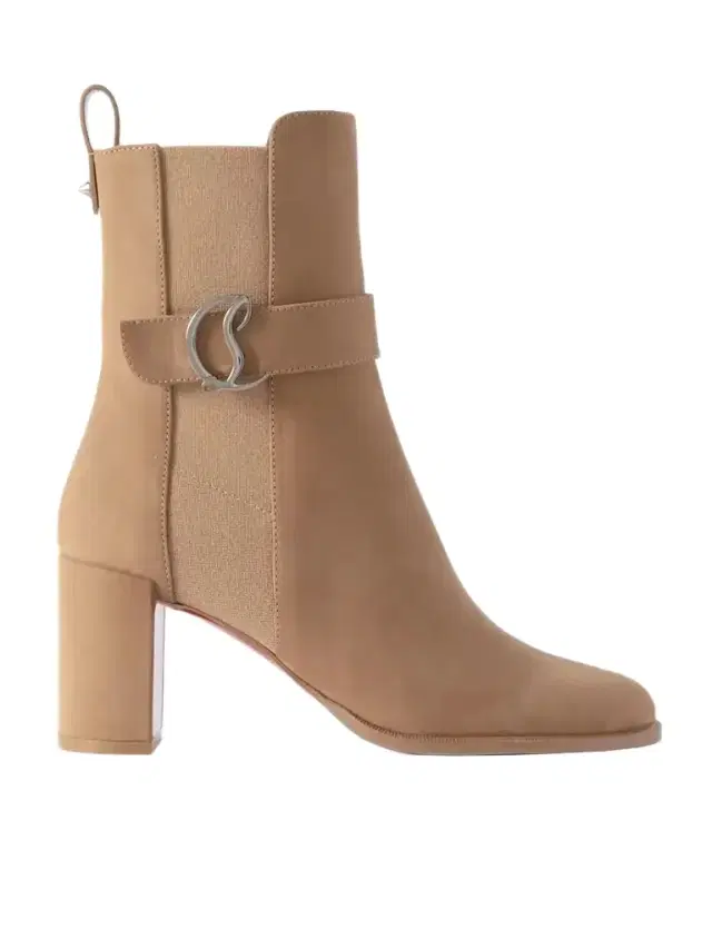 Cl 70 Logo-embellished Buckled Nubuck Chelsea Boots